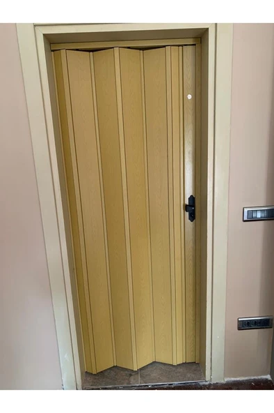Akordeon Kapı Meşe Ahşap Desenli 72x200 cm ürün görseli 1