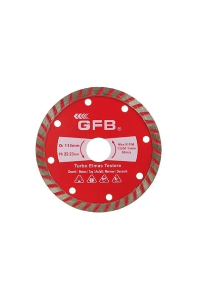 GFB Turbo Elmas Mermer - Granit Kesici 115 Mm ürün görseli 1