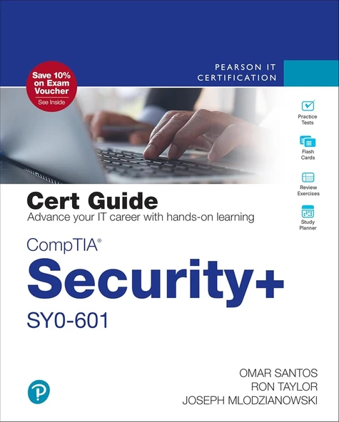 CompTIA Security+ SY0-601 Cert Guide (Certification Guide) 5th Edition Omar Santos Ron Taylor ürün görseli 1