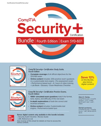 CompTIA Security+ Certification Bundle, (Exam SY0-601) 4th Edition Glen E. Clarke Daniel Lachance ürün görseli 1