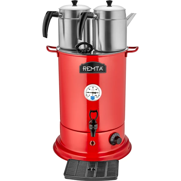 Remta 2 Demlikli Elite Çay Makinesi 18 lt-Kırmızı ürün görseli 1