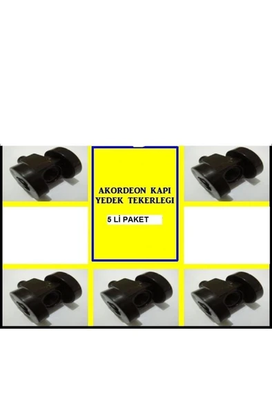 Akordeon Kapı Tekerleği 18mm, 5 Adet. ürün görseli 1