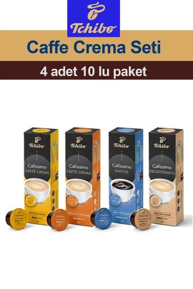 Tchibo Cafissimo 4'lü Çok Satılan Kahve Seti 4x10 ürün görseli 1