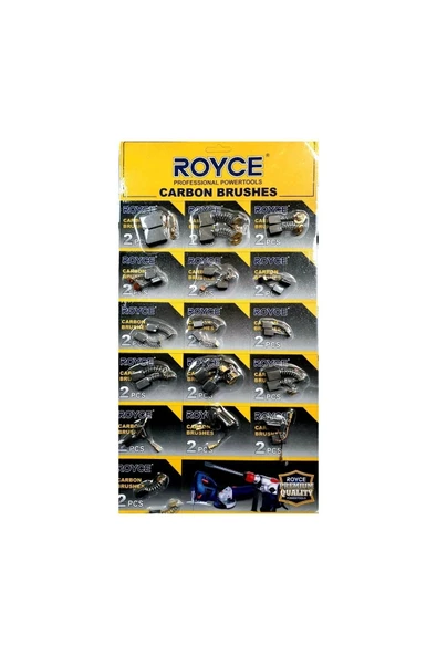 CVSN Royce 16 Parça Matkap Spiral Kırıcı Delici Kömür Seti ürün görseli 1