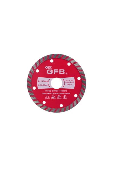 GFB Turbo Elmas BetonTestere 230x2.6 mm GFB2387 ürün görseli 1