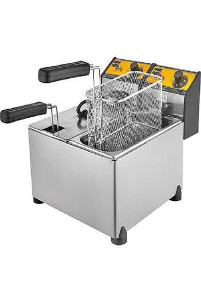 Remta Elektrikli Fritöz 3 3 Lt Ikili R92 Büfe Tipi Sanayi Tipi 3 3 Lt Elektrikli Fritöz ürün görseli 1