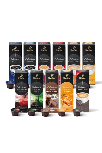 Tchibo Cafissimo Tadım Seti Farklı Türde 110 Adet (11x10 Kapsül Kahve) Espresso Double Choc Özel Seri ürün görseli 1