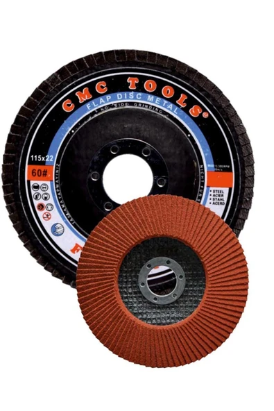 CMC Flap Disk Zımpara 115x22 60 Kum ürün görseli 1