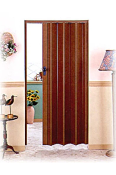 Akordeon Kapı, Ceviz Ahşap Desenli, 87x200cm - Resim 5