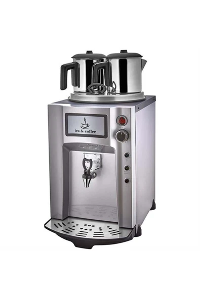 Remta Premium Jumbo 15 Litre İki Demlikli Çay Makinesi - Gri ürün görseli 1