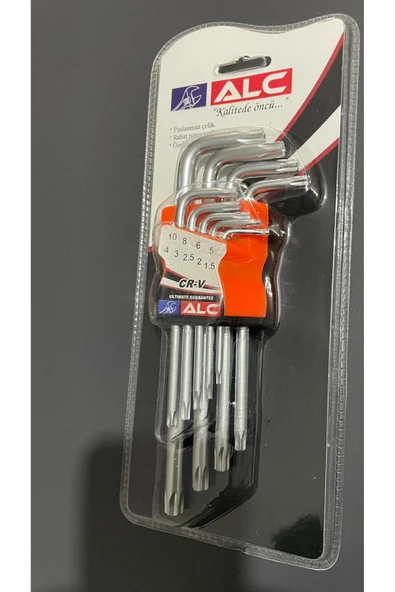 ALC 9 Parça Torx Yıldız Alyan Seti - Resim 3