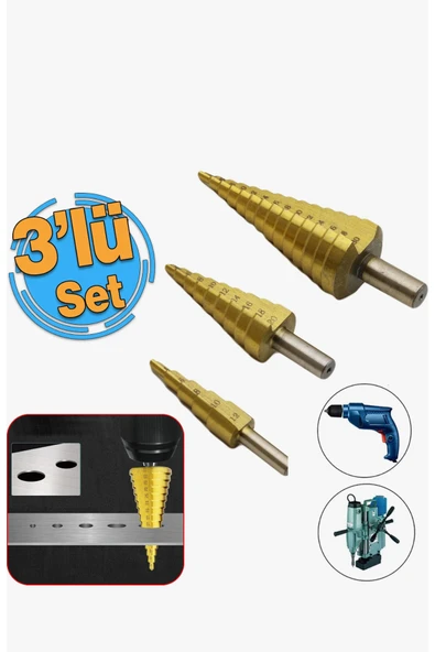 CMC Tools Kademeli Sac Delme Seti ürün görseli 1