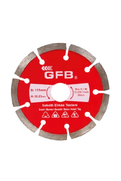 GFB 115 Soketli Elmas Beton-mermer Kesici ürün görseli 1