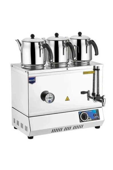 Remta Ep03 55 Model Üç Demlikli Elektrikli Pleytsiz Çay Ocağı - Kahveci Takımı 33 Lt 2200 W-demlikli ürün görseli 1