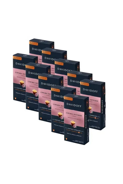 Davidoff Crema Intense Lungo Smooth & Rounded Aluminium Kapsül Kahve 100 Lü (Nespresso Uyumlu) ürün görseli 1