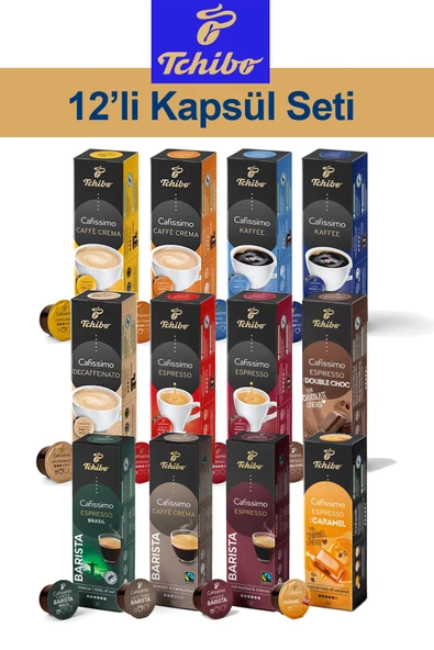 Tchibo 12'li Yeni Kapsül Kahve Seti Double Chocolate Sadece Kahve Makineleri Ile Uyumludur ürün görseli 1