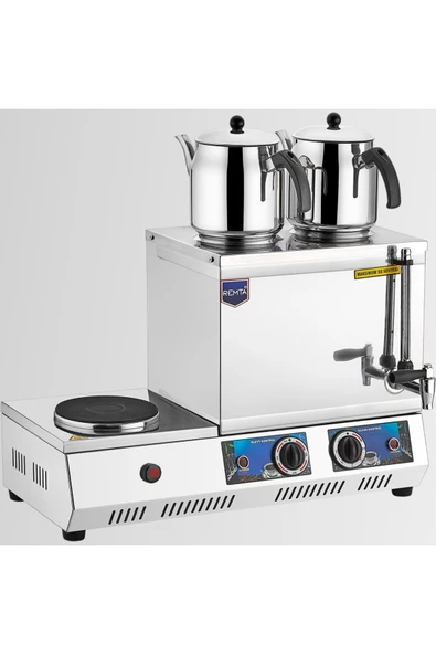 Remta K31 30 Model İki Demlikli Pleytli Elektrikli Çay Ocağı - Kahveci Takımı 23 lt 3000 W ürün görseli 1