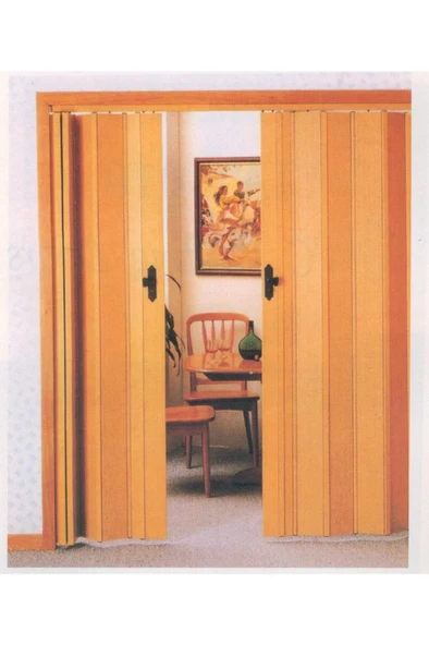 Akordeon Kapı Meşe Ahşap Desenli  72X215cm - Resim 2