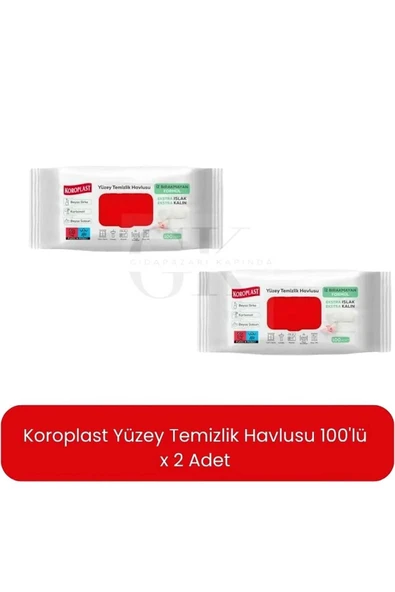 Koroplast Çok Amaçlı Islak Temizlik Havlusu Beyaz Sabun Kokulu 200 adet ürün görseli 1