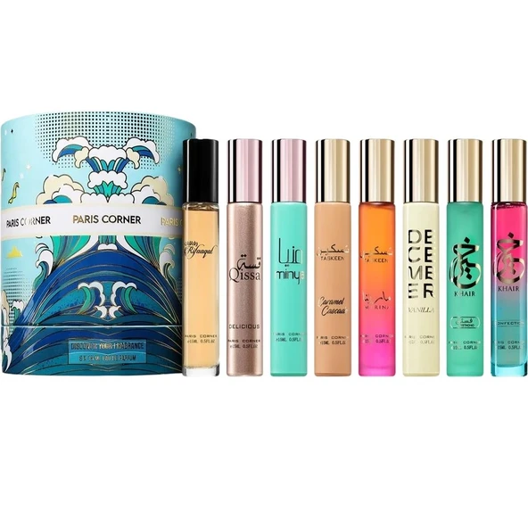Paris Corner Discover Your Fragrance Set 8 x 15 ml EDP Unisex Parfüm Seti ürün görseli 1