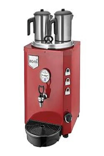 Remta Çay Ocağı Kazanı 13 Lt 2 Demlik Elektrikli Kırmızı ürün görseli 1