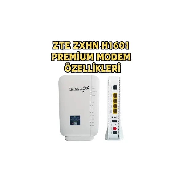 PTTAVM: ZTE ZXHN H1601-P Wi-Fi 6 AX1800 Premium VDSL Modem