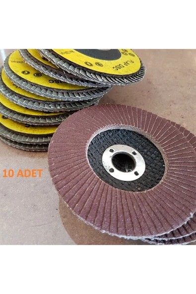 FLAP DİSK ZIMARA 115X22.2 MM 40 KUM 10 ADET 1 PAKET GÖNDERİLİR ürün görseli 1