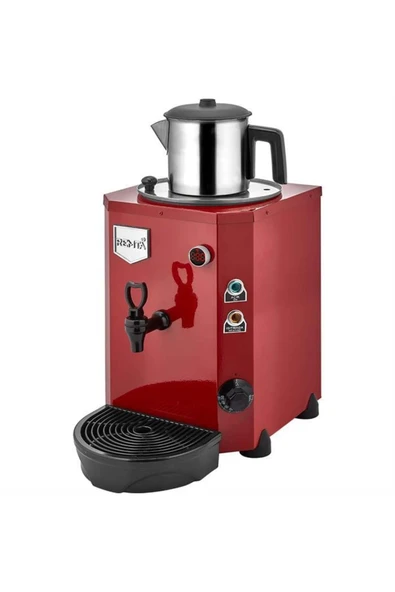 Remta Mini Jumbo 9 Litre Tek Demlikli Çay Kazanı Makinesi - Kırmızı ürün görseli 1