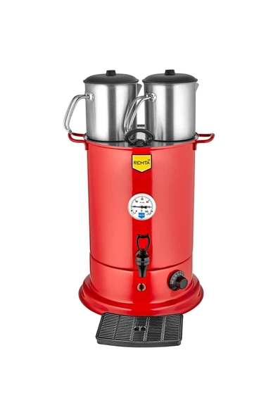 moontime alaçatı Kırmızı 18 lt Demlikli Çay Makinesi, Pratik ve Şık Tasarım ürün görseli 1