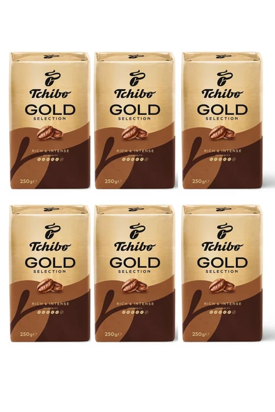 Tchibo Gold Selection 250 Gr 6' Lı Paket Filtre Kahve ürün görseli 1