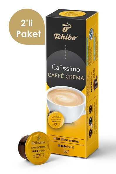 Tchibo Cafissimo Caffè Crema Fine Aroma 2x10 Adet Kapsül Kahve ürün görseli 1