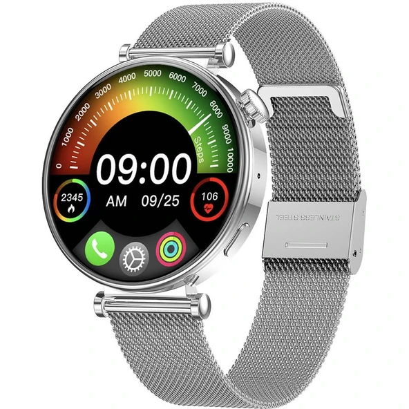 Inteya Hiwatch Shine Amoled Ekran Akıllı Saat Silver ürün görseli 1