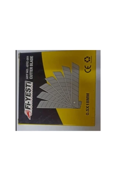 Marka Fiyesti 100 Yaprak Maket Bıçağı Yedek Ağzı 18*0,5 Mm ürün görseli 1