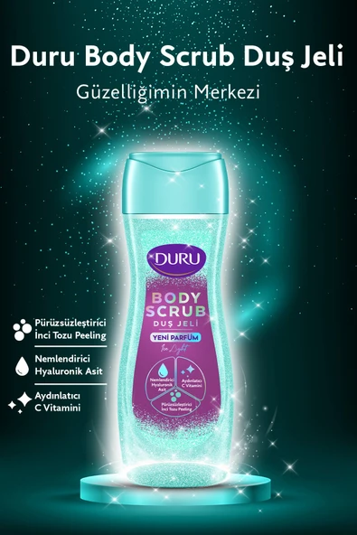 Duru Body Scrub Ice Light Duş Jeli 2x450ml - Resim 5