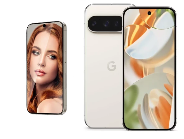 Google Pixel 9 Pro 5G ile Uyumlu Ayna (Mirror) 9H Kırılmaz Nano Ekran Koruyucu | Ekran Kapalıyken Ayna ürün görseli 1