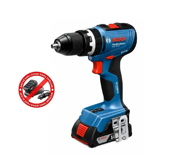 Bosch GSB 18V-65 Akülü Darbeli Matkap Solo ürün görseli 1