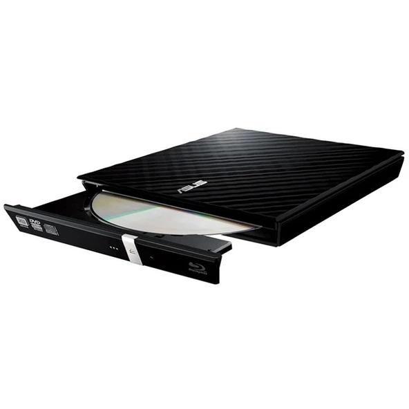 Asus SDRW-08D2S-U LITE 8x USB 2.0 Harici Siyah Slim DVD-RW ürün görseli 1