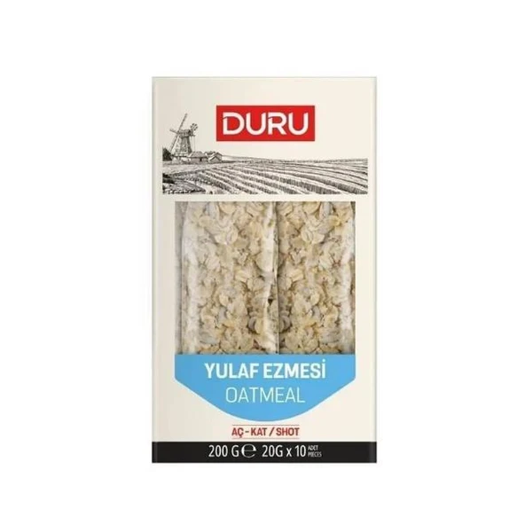 Duru Yulaf Ezmesi ( Oatmeal ) Aç - Kat 20 g  x 10 Adet ürün görseli 1