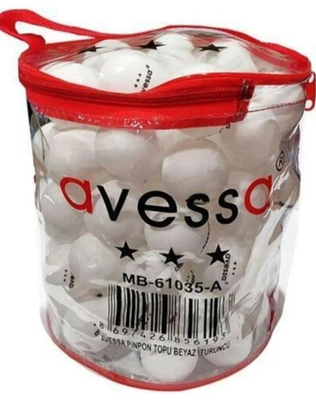 Avessa Mb-61035-a 100 Lü 2 Yıldız Masa Tenisi Antrenman Topu Beyaz ürün görseli 1