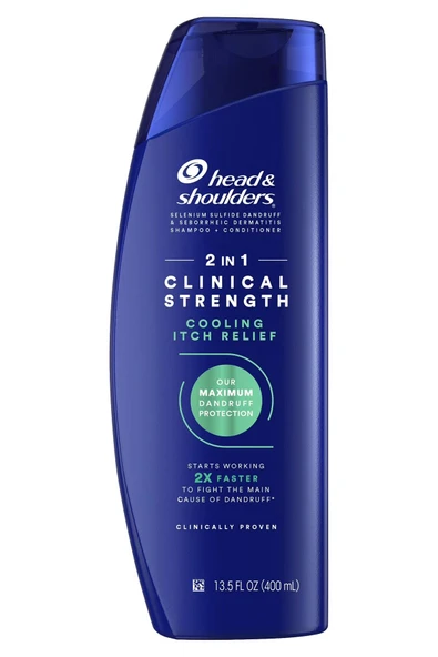 Head & Shoulders 2 in 1 Clinical Strength Cooling Itch Relief Kepek Karşıtı Şampuan 400ML ürün görseli 1
