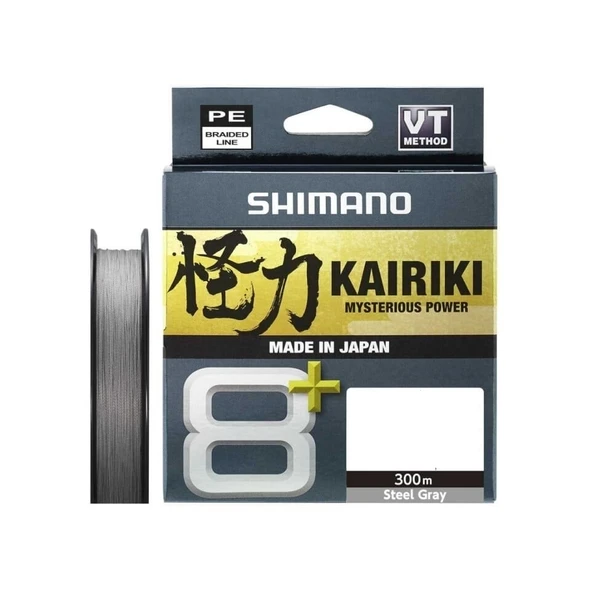 Shimano Kairiki 8+ Gri İp Misina 300m  0.19mm ürün görseli 1
