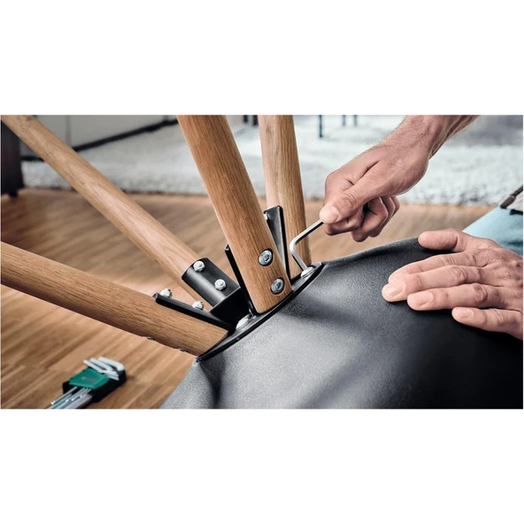 Bosch Allen Anahtar Seti 9 Parça Yeşil - Resim 5