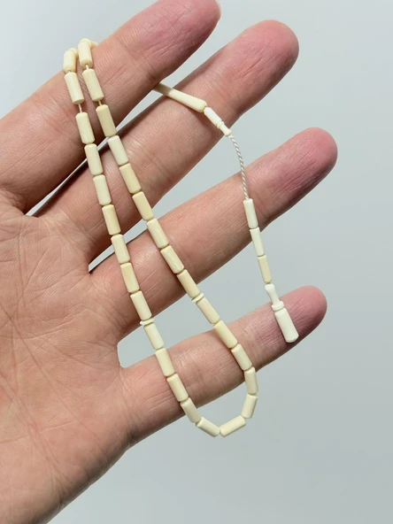 Kesme Fildişi Tesbih 4,45 Gram - Koleksiyonluk Fil Dişi Tespih (F044) ürün görseli 1