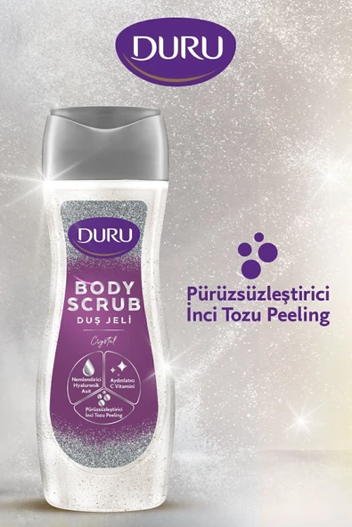 Duru Body Scrub Crystal Duş Jeli 2x450 Ml - Resim 3