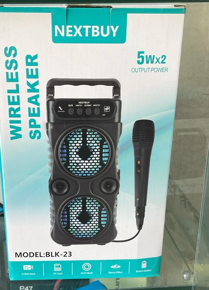 Nextbuy kablosuz ledli mikrofonlu müzik hoparlör ürün görseli 1