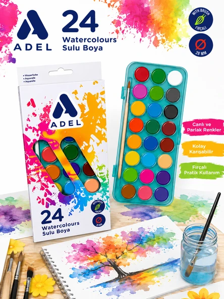 ADEL SULU BOYA 24 LÜ - Resim 4