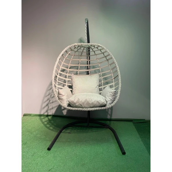 Rattan Bahçe Balkon Salıncağı - Resim 2