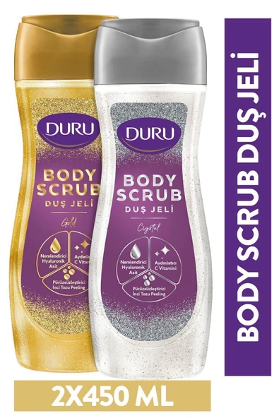 Duru Body Scrub Crystal & Gold Duş Jeli 2x450 Ml İkili Set ürün görseli 1