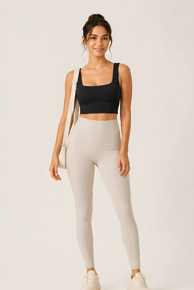 Lili Woman Kadın Pensli Kare Yaka Destekli Crop Büstiyer E.9043 ürün görseli 1