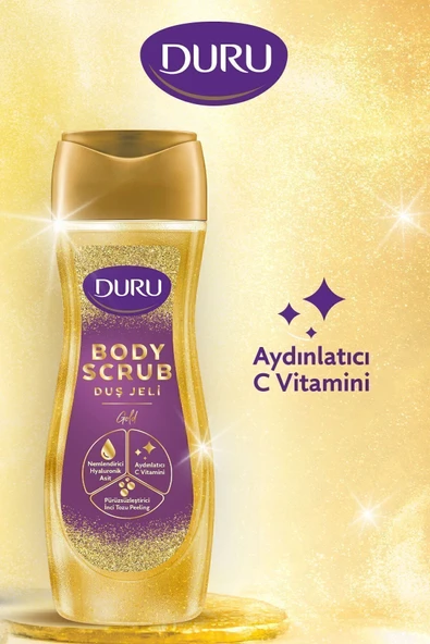 Duru Body Scrub Gold Duş Jeli 2x450 Ml - Resim 4